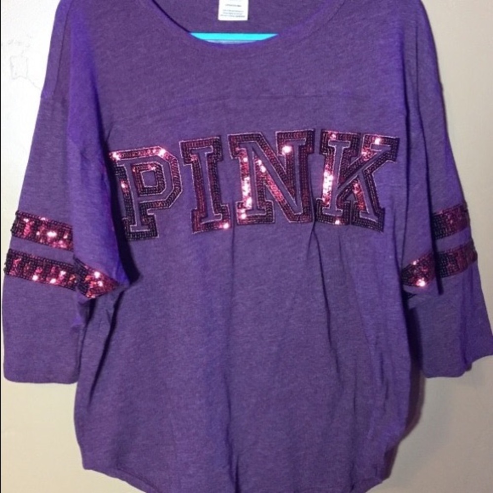 Pink short sleeve shirt.